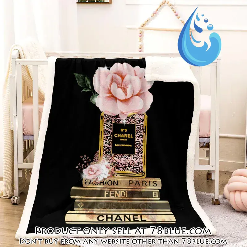 Chanel top luxury brand premium blanket fleece home decor 78b5641969